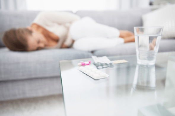 Dolor abdominal debido a la presencia de parásitos en el cuerpo.